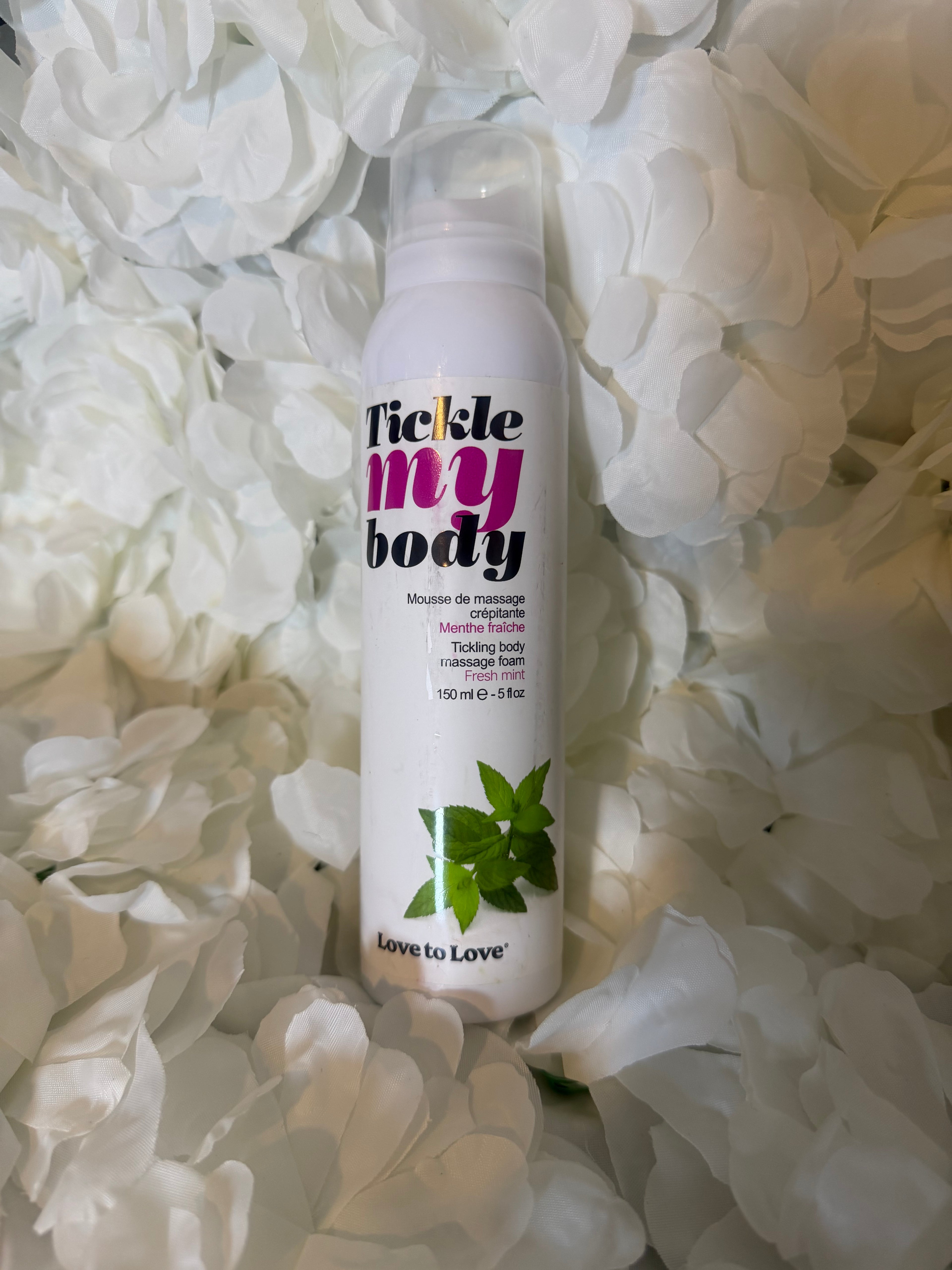 Mousse de massage crépitante et hydratante mentholé