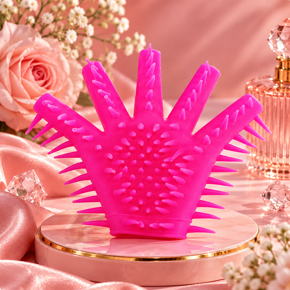 Gants en silicone stimulateur