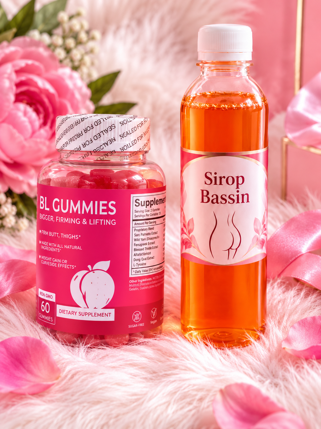 🔥 Promo Kit Sirop Bassin + Gummies BBL 🔥