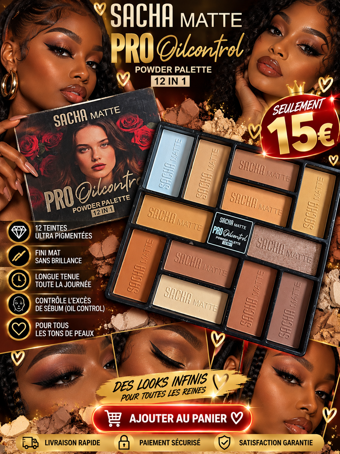 Palette Sacha Matte pro