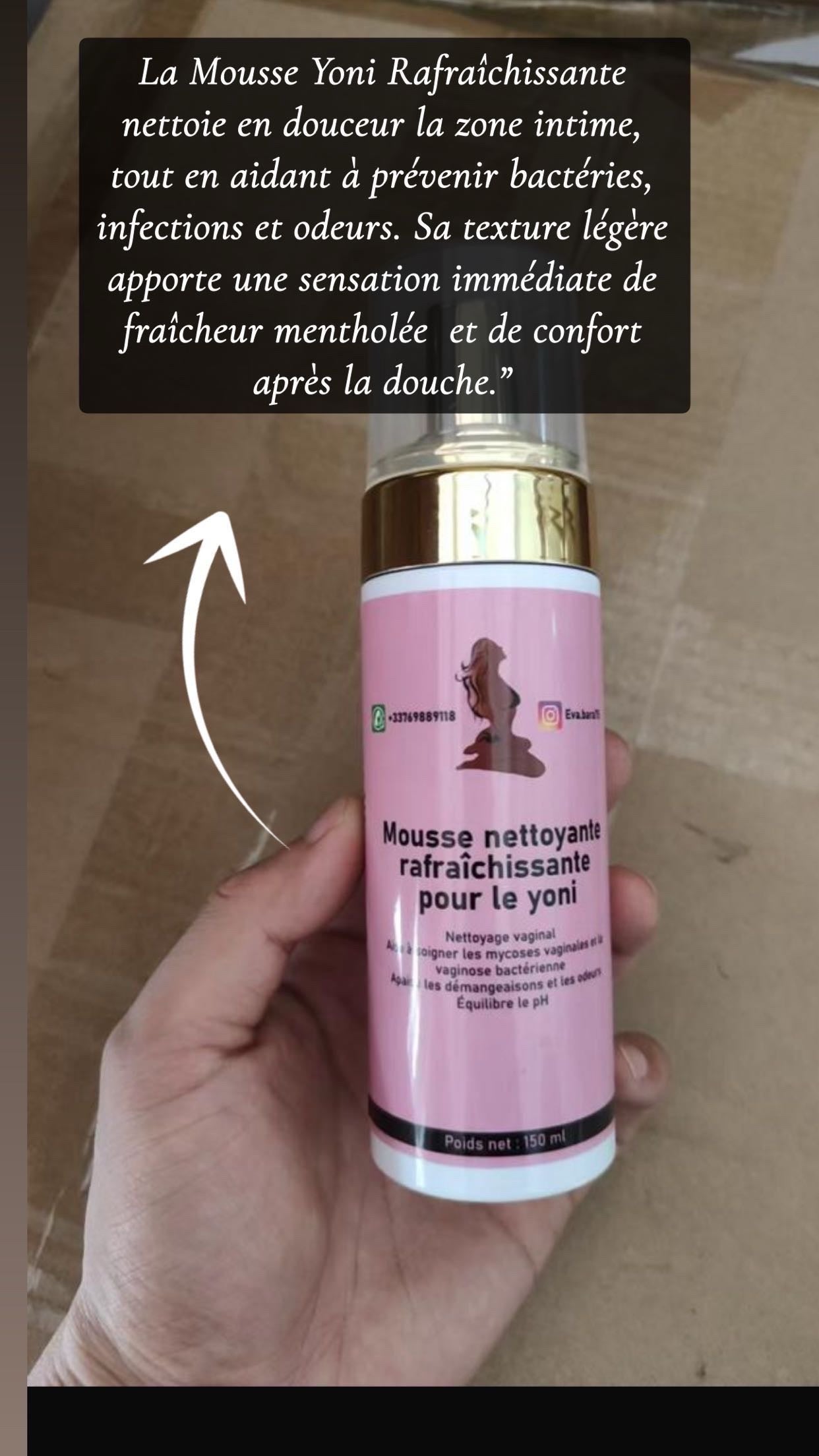 Mousse nettoyantes intime