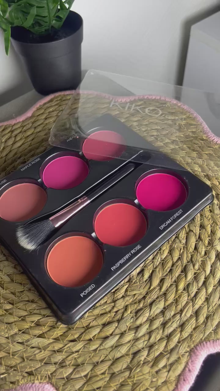 Blusher Kiko 6 couleurs
